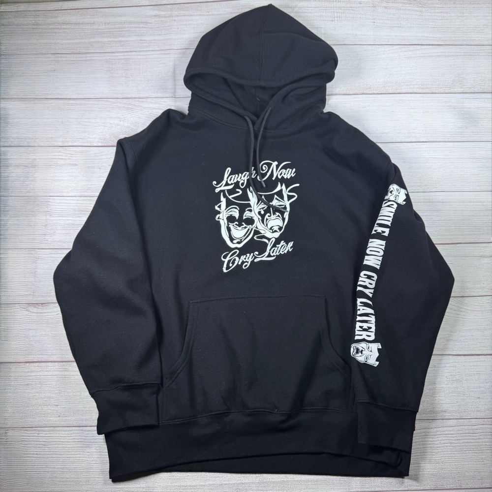 Smile Now Cry Later graphic hoodie